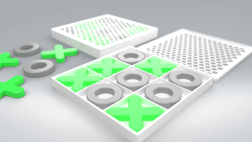 Tic-Tac-Toe Game Set, photo 4 of 4 - Classic Board Games & Game Sets, easytoprint