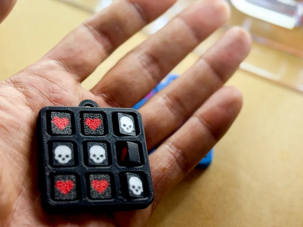 Tic Tac Toe - Heart & Skulls (Love and Hate)