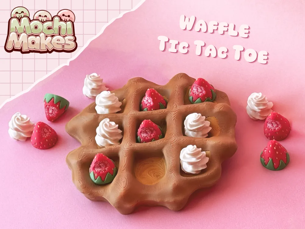 Tic Tac Toe Waffle!, another view - Classic Board Games & Game Sets, tictactoe