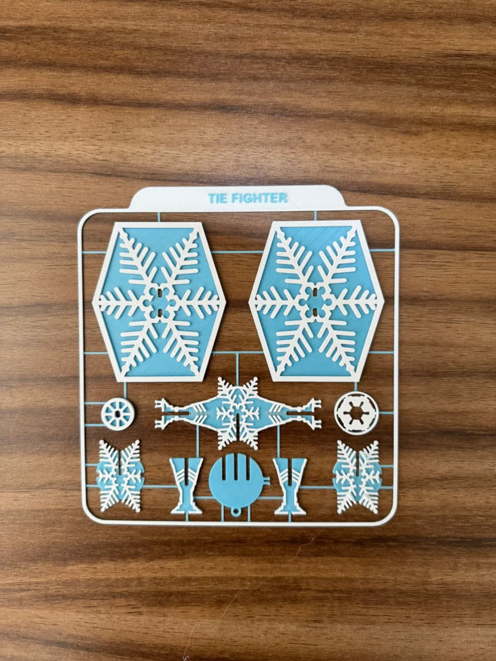 Tie Fighter snow flake kit card, photo 3 of 4 - Tie Fighter snow flake kit card Toys & Games