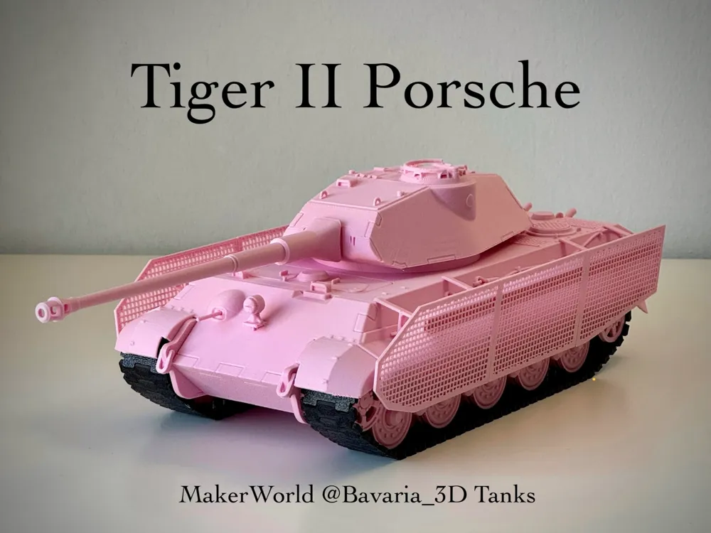 Tiger II Porsche Turret with Mesh Side Skirts 1/35