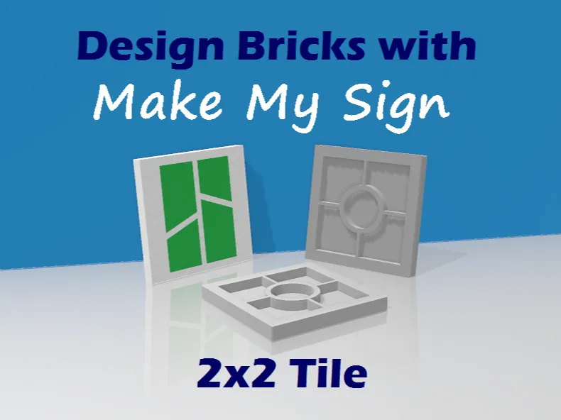 Tile 2x2 - Make own Bricks, photo 4 of 4 - Tile 2x2 - Make own Bricks Toys & Games