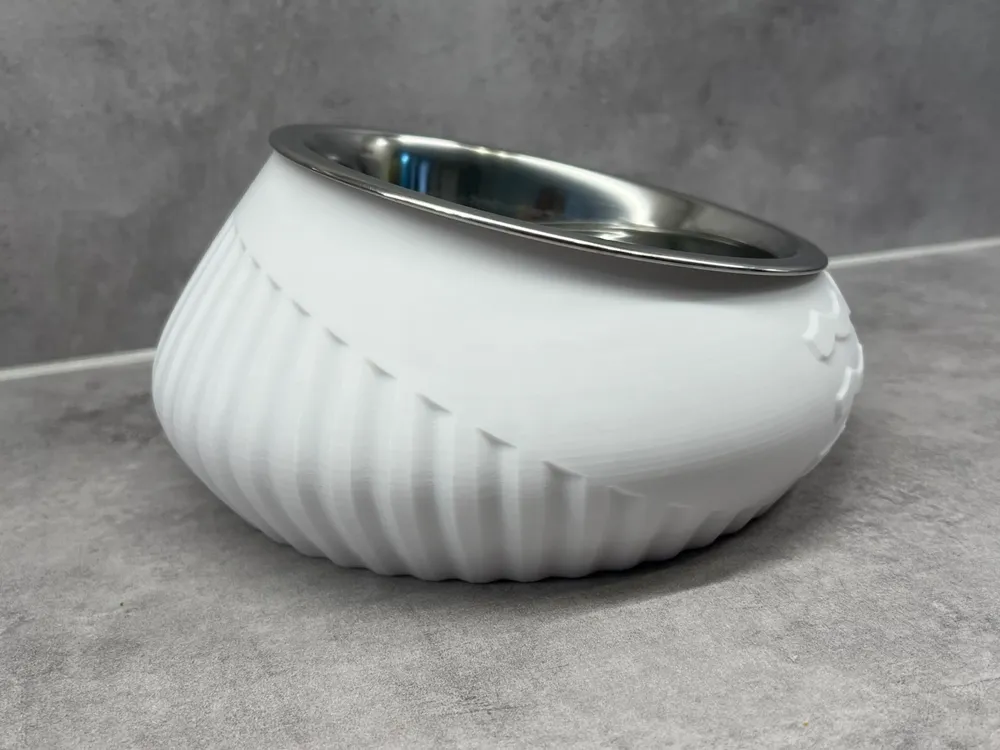 Tilted holder for cat or dog bowl - Water version, photo 3 of 4 - Cat Bowls & Feeders, cat bowl