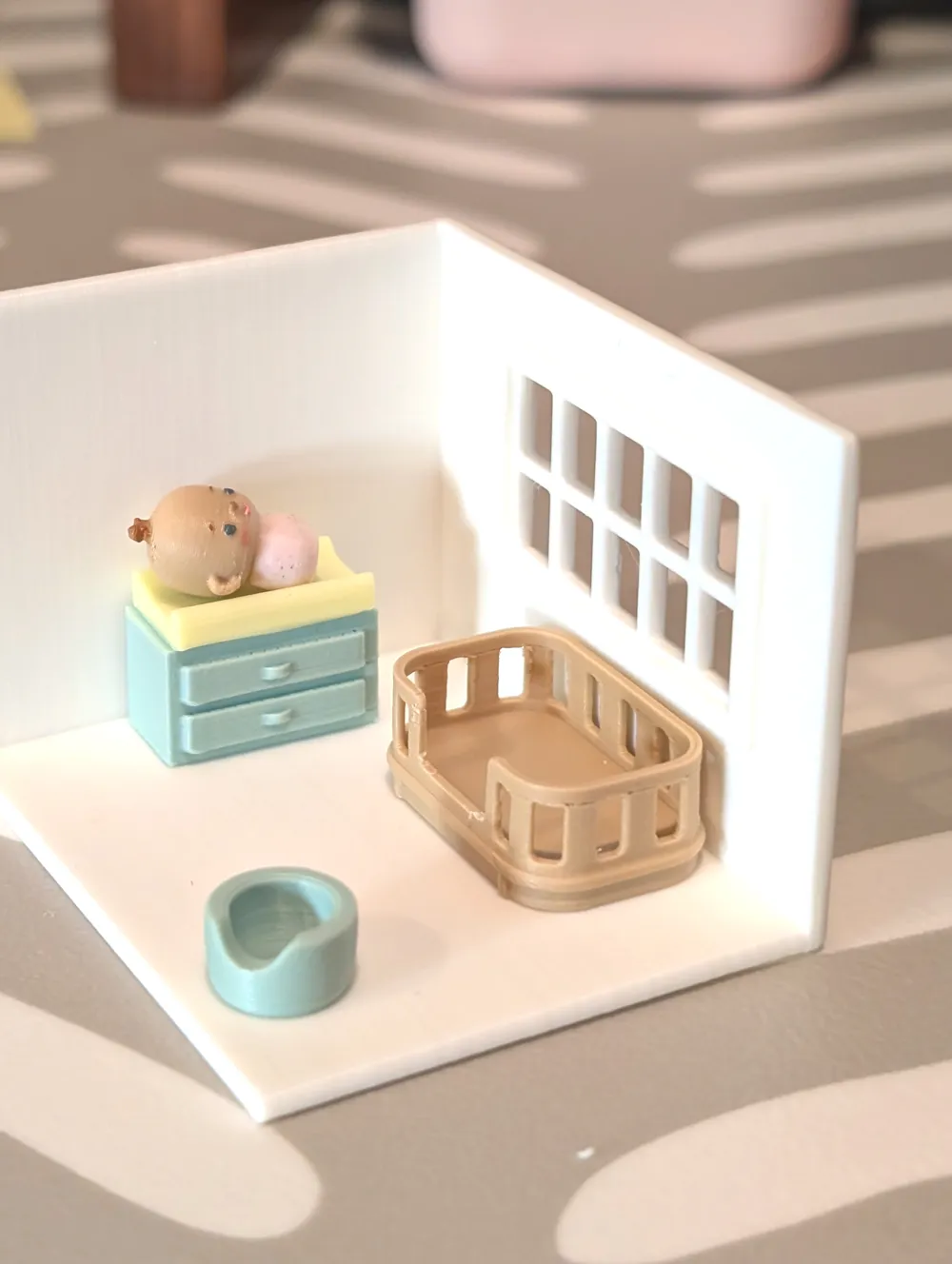 Tiny Baby Nursery Room, photo 5 of 5 - Nursery & Kids' Room, dollhouse