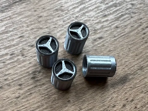 Tire Valve Cap Mercedes Benz, another view - Valve Caps & Wheel Accessories, tire cap