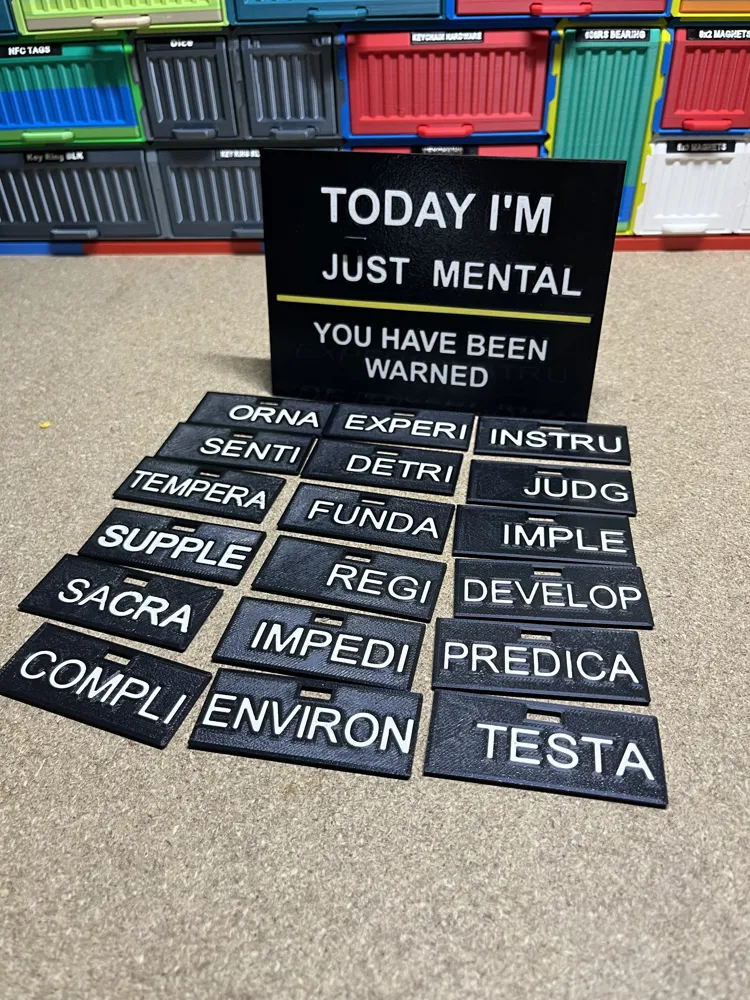 Today I'm _____mental Desk Sign, photo 2 of 4 - Signs & Logos, Home Decor Items