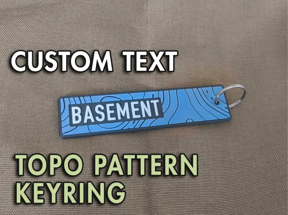 Topo Keyring - Customizable, another view - Photo & Custom Keychains, customisable