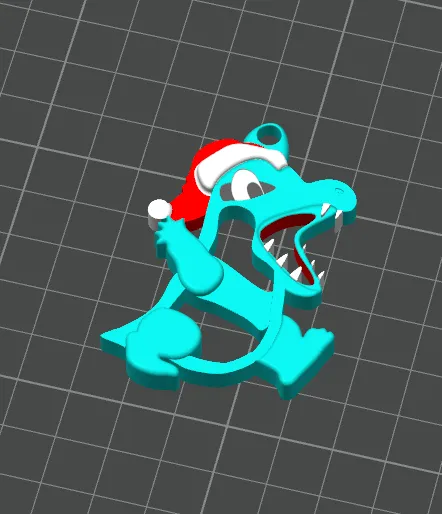 Totodile Cristhmas tree decor, photo 4 of 4 - Totodile Cristhmas tree decor Household
