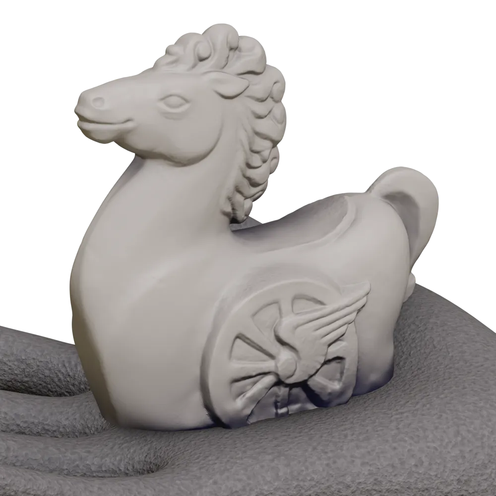 toy figure Pegasus horse, photo 3 of 5 - Toy Animals & Figures, plaster