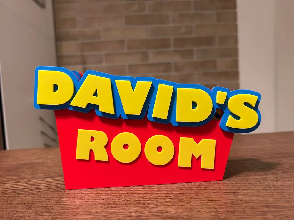 Toy Story Name Customizable Table Sign, photo 4 of 4 - Toy Story Name Customizable Table Sign Home Decor Items