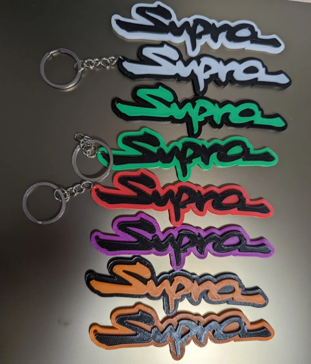 Toyota Supra Keychain, photo 3 of 4 - Toyota Supra Keychain Art