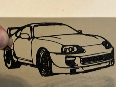 Toyota SUPRA wall art silhouette, photo 2 of 4 - Line Art & Silhouettes, need for speed
