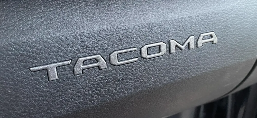 Toyota Tacoma Glove Box Compartment Letters