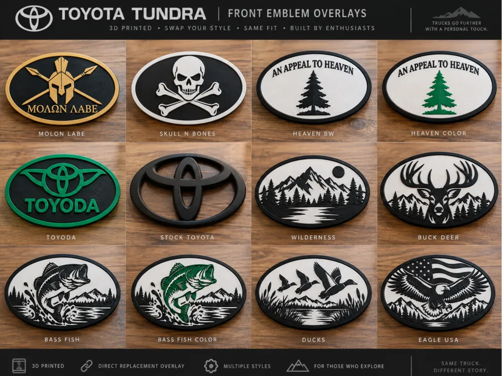 Toyota Tundra Front Grille Emblem Pack, 12 Decals - Vehicles, in stock in India