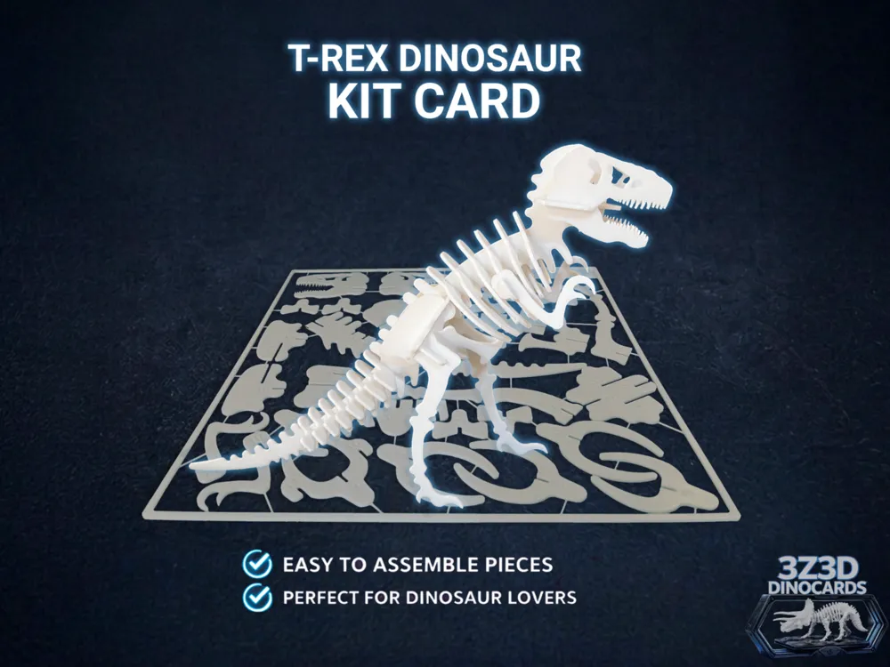 T-Rex Dinosaur Kit Card - DinoCards