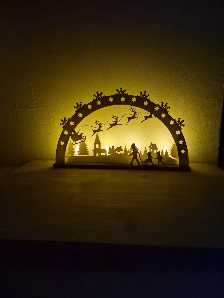 Traditional Christmas Schwibbogen LED Lantern xmas, photo 4 of 4 - Traditional Christmas Schwibbogen LED Lantern xmas Home Decor Items