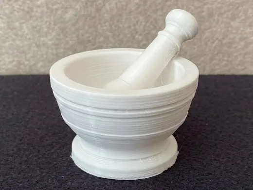 Traditional Kitchen Mortar and Pestle, photo 2 of 3 - Traditional Kitchen Mortar and Pestle Miniatures