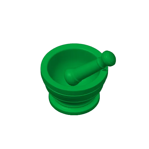 Traditional Kitchen Mortar and Pestle, photo 3 of 3 - Traditional Kitchen Mortar and Pestle Miniatures