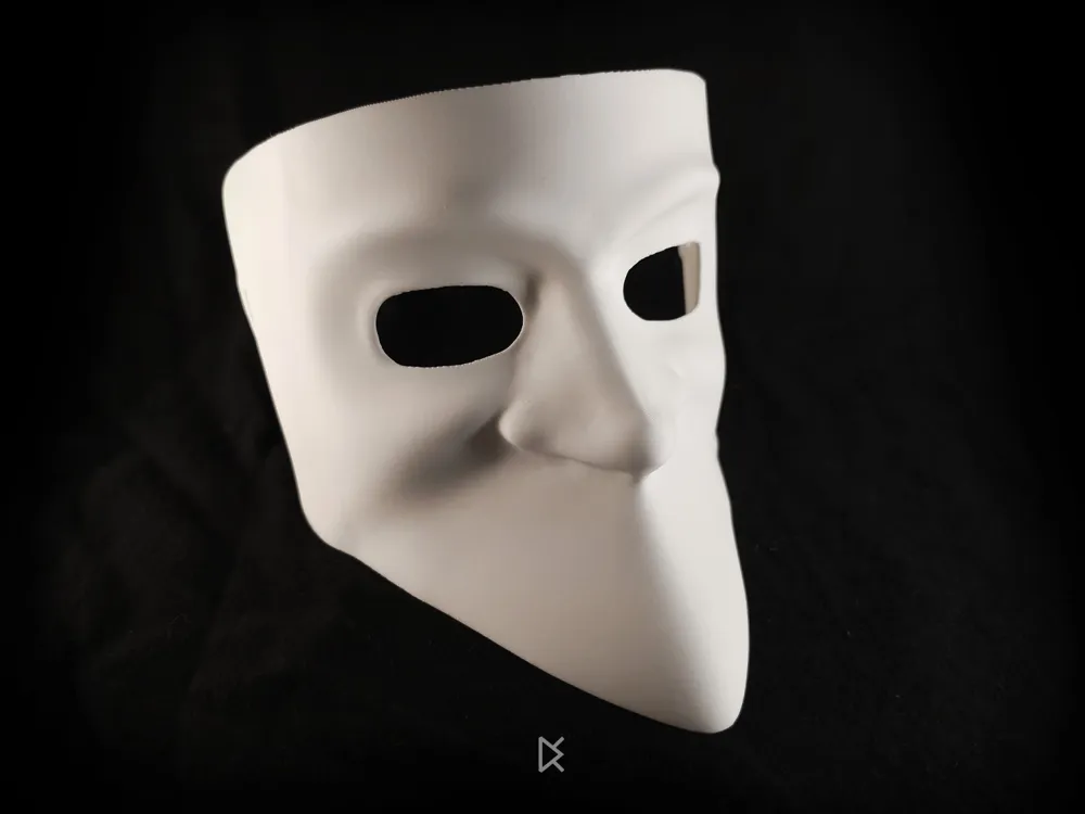 Traditional Venetian Bauta Mask, photo 3 of 4 - Masquerade & Venetian Masks, carnival