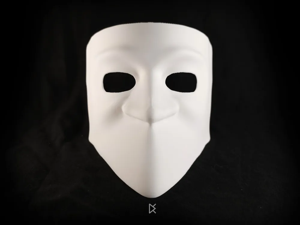 Traditional Venetian Bauta Mask, photo 4 of 4 - Masquerade & Venetian Masks, halloween