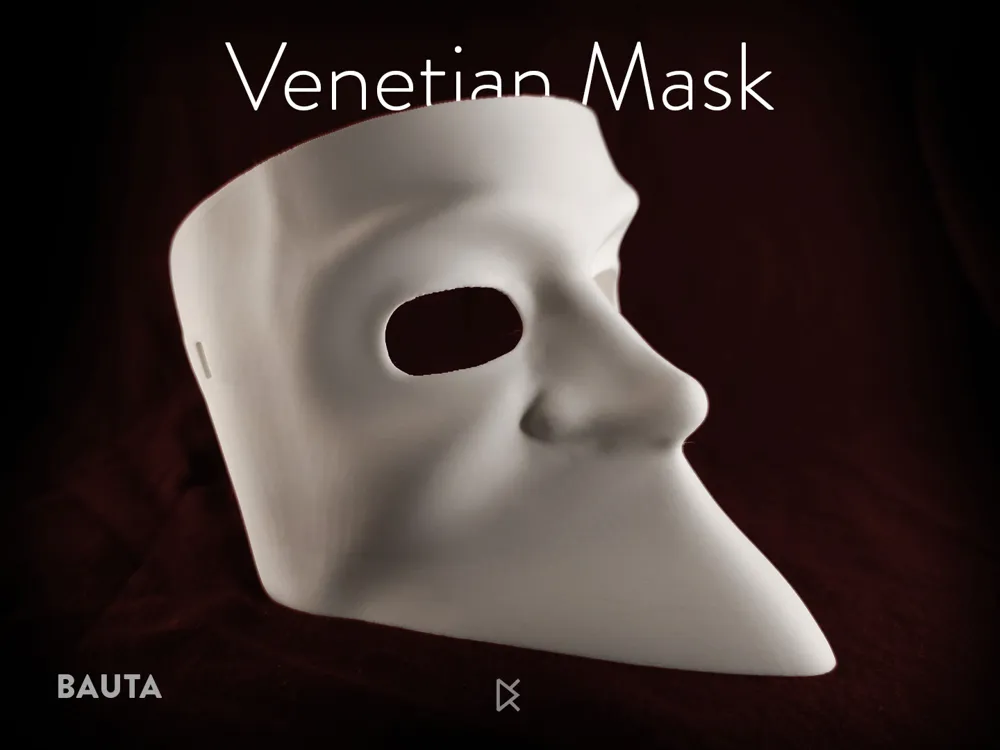 Traditional Venetian Bauta Mask