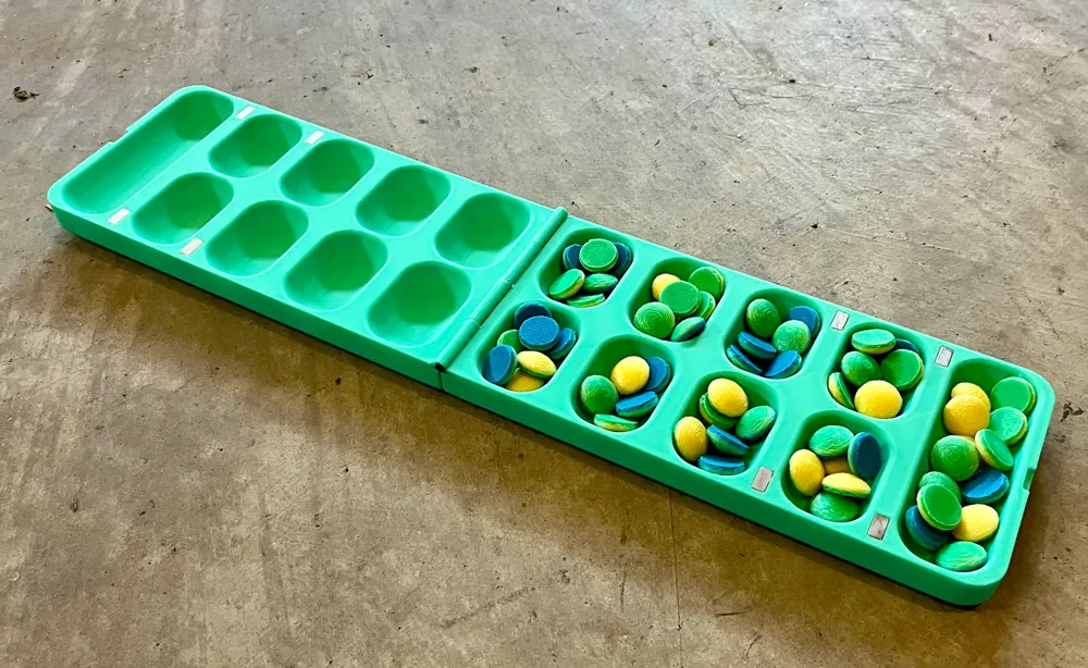 Travel Mancala Game, photo 3 of 4 - Classic Board Games & Game Sets, mancalaboard