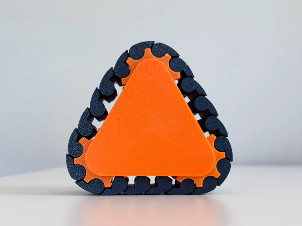 Triangle Tank Tread Fidget Toy, photo 4 of 4 - Triangle Tank Tread Fidget Toy Toys & Games