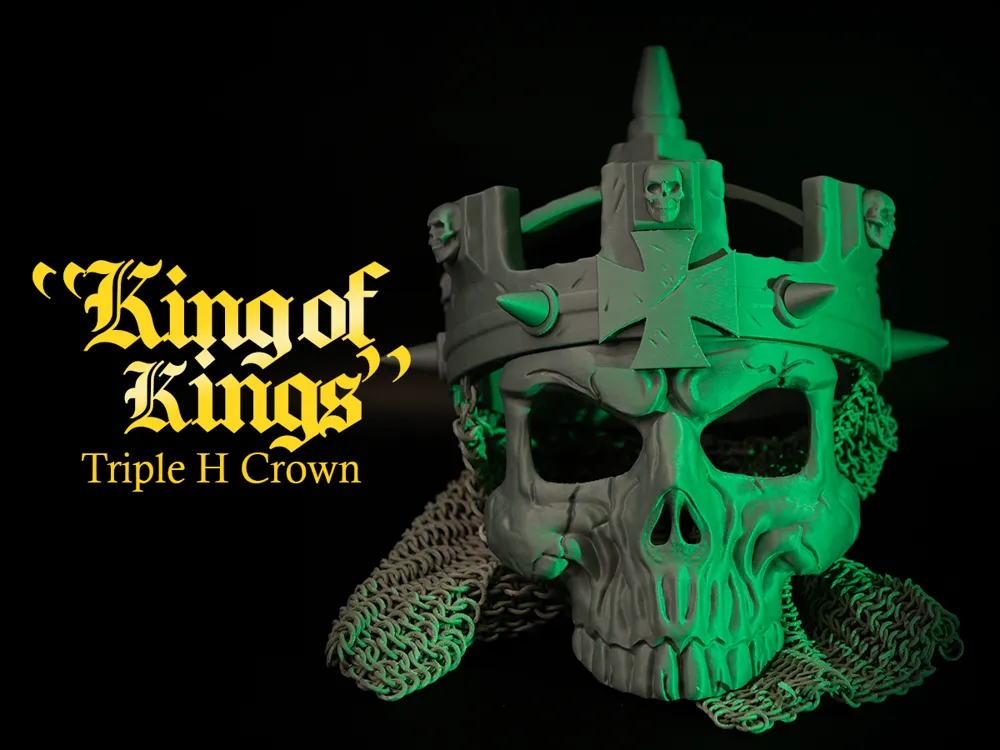 Triple H - King of Kings Crown & Skull Mask