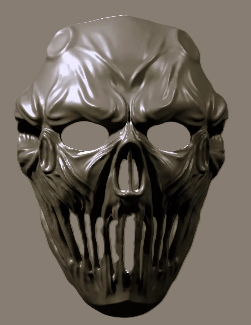 Triple skull wearable mask, photo 4 of 4 - Skull Masks, mask masks
