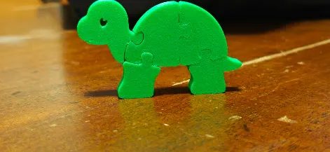 Turtle 3D Puzzle, Montessori Style for Kids, photo 5 of 5 - Interlocking & 3D Puzzles, educational