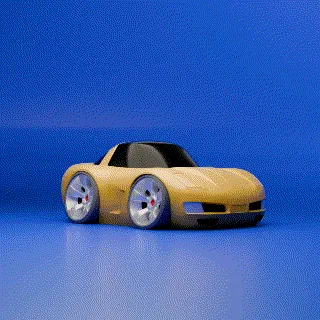 Twist3d Corvette C5, photo 2 of 4 - Classic & Vintage Car Models, toon