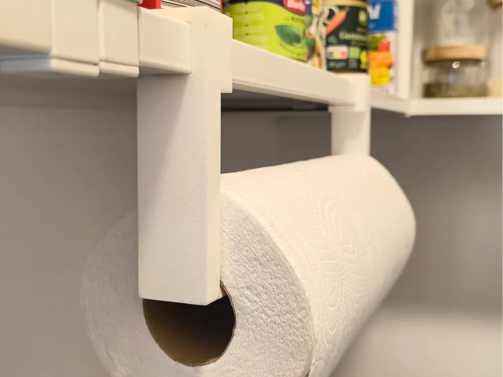 Two-Part Paper Towel Holder for IKEA Enhet Shelves, photo 4 of 4 - Two-Part Paper Towel Holder for IKEA Enhet Shelves Storage & Organisation