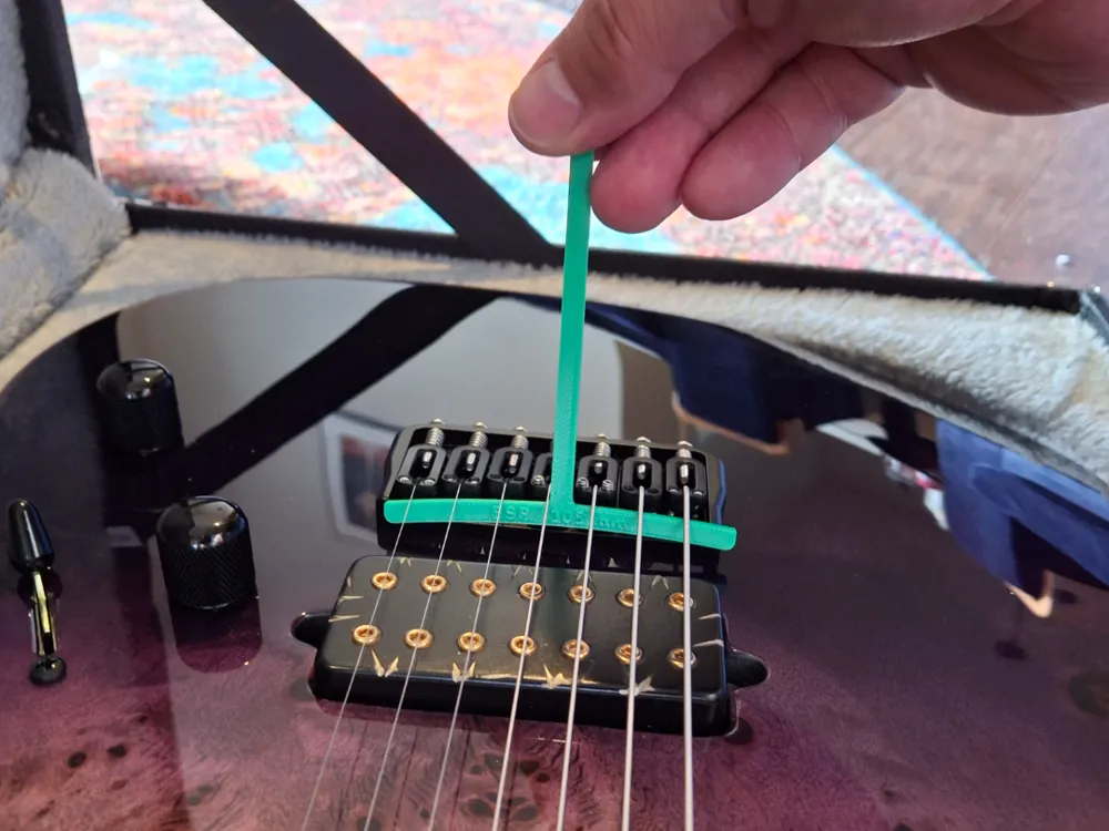 Under-String Radius Gauge for Guitar Action/Setup