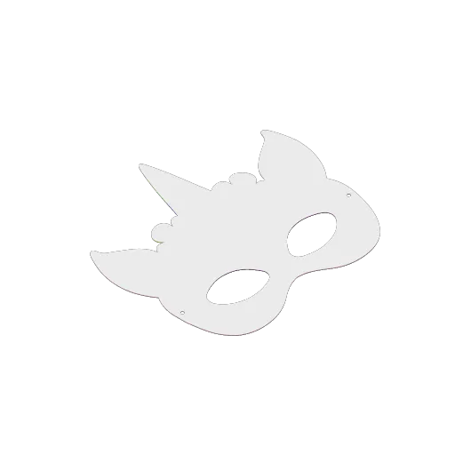 Unicorn mask, another view - Masks, children