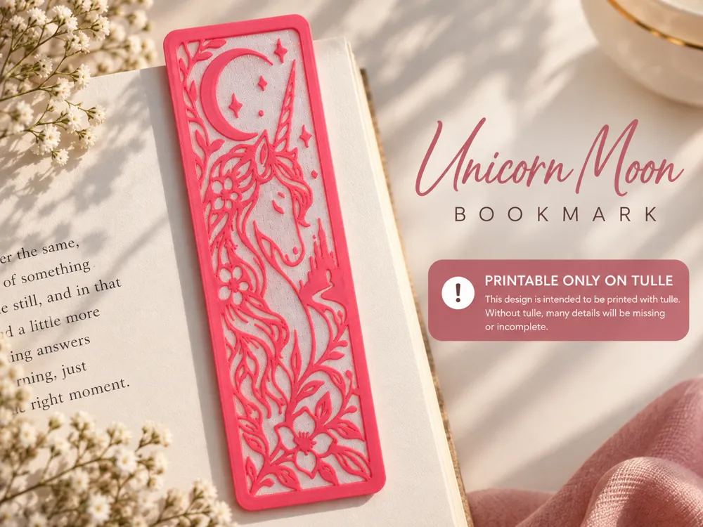 Unicorn Moon Bookmark, photo 4 of 4 - Unicorn Moon Bookmark Household