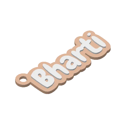 Unique Customizable Name Keychain, photo 4 of 4 - Unique Customizable Name Keychain Generative Art