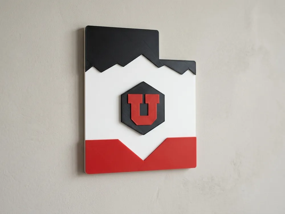 University of Utah State Plaque - Multi-Color - Signs & Logos, in stock in India