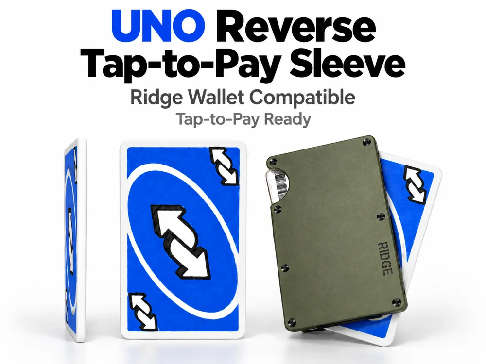 UNO Reverse Tap-to-Pay Sleeve, Ridge Compatible, photo 4 of 4 - UNO Reverse Tap-to-Pay Sleeve, Ridge Compatible Fashion