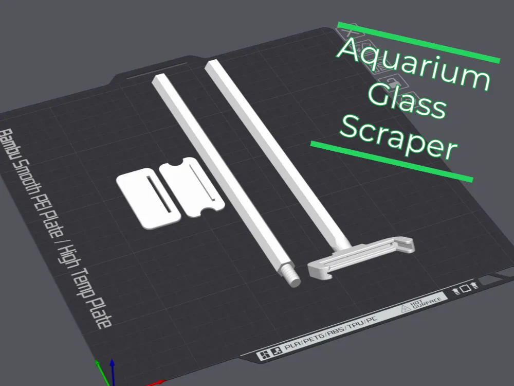 UPDATED Aquarium Algae Scraper Razor Blade Holder