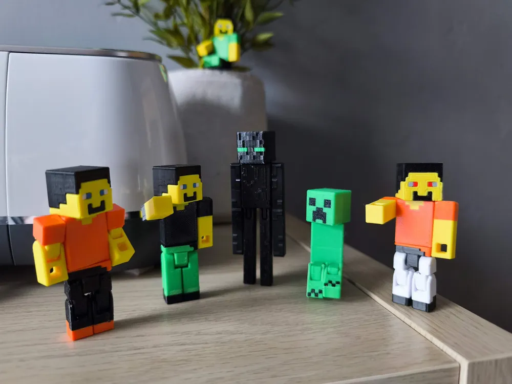 UPDATED Articulated Minecraft Enderman, photo 4 of 4 - Articulated Characters & Robots, gaming