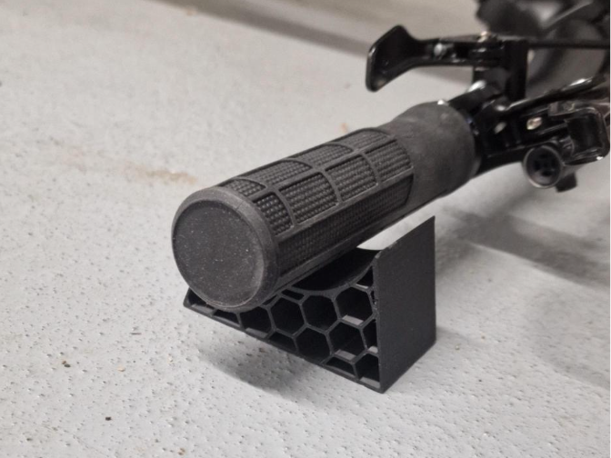 upside down handle bar stand