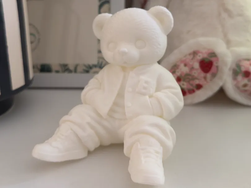 Urban Teddy, Modern Nursery Bear Figurine