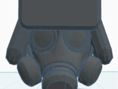 Ushanka gas mask for dummy 13