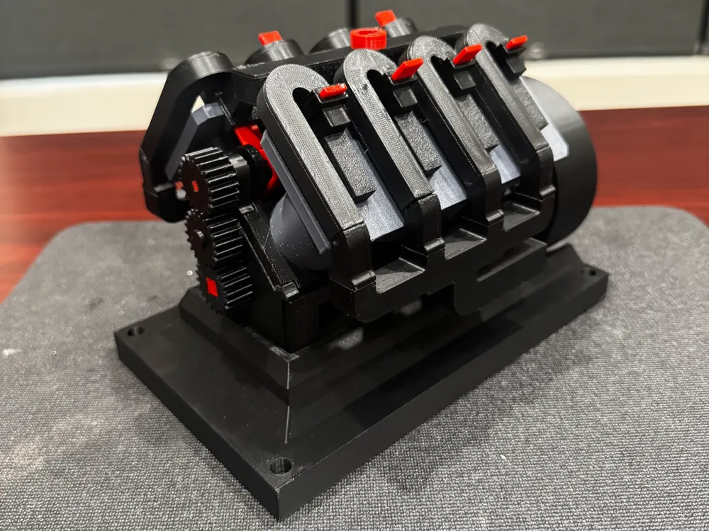 V8 Air Engine Model, 74cc