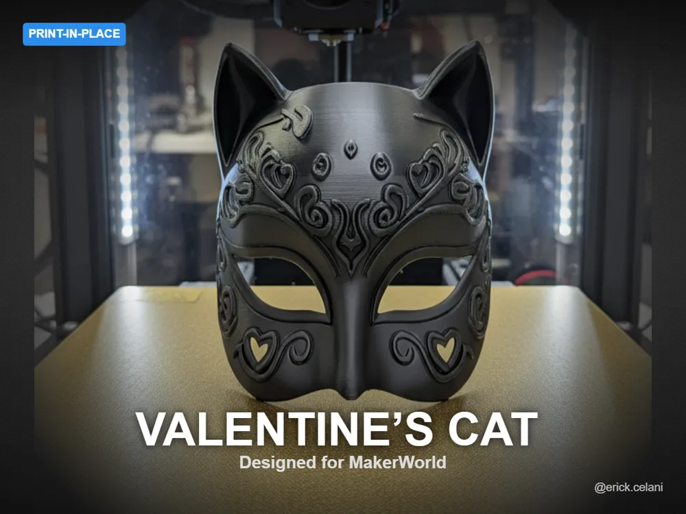 Valentine’s Cat Mask