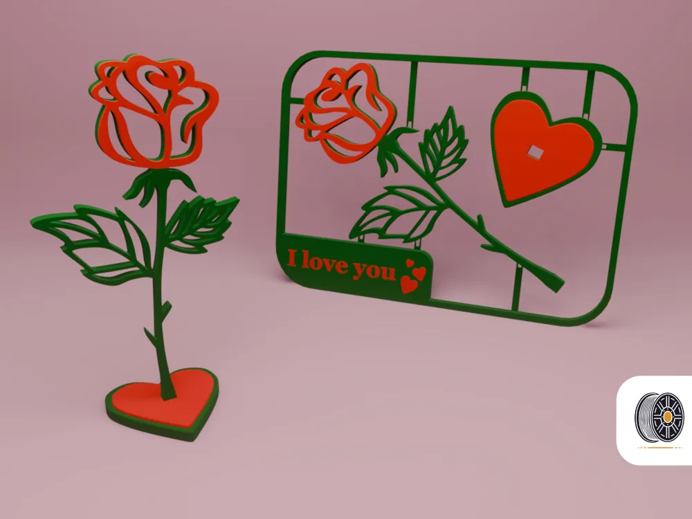 Valentine's Day Rose Kit Card | Multiple Languages