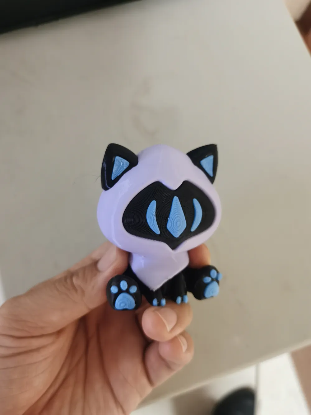 "Fearless Contract" Omen Q version cat-shaped figure key chain/ornament, highly restored and will not overturn, photo 3 of 4 - Cat Keychains, Toy