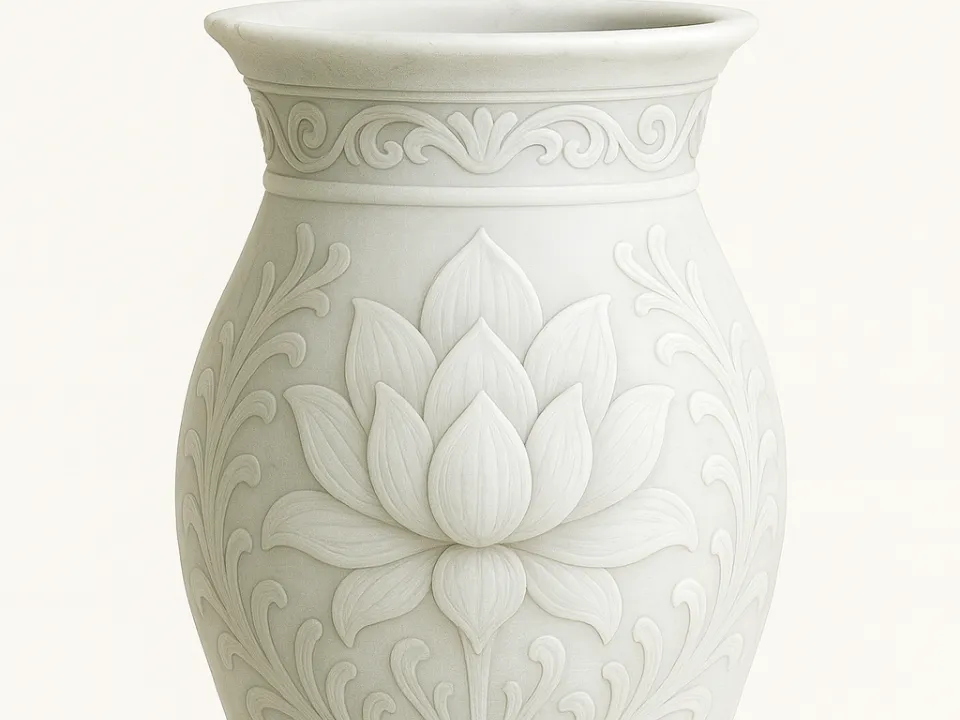 Vase Lotusblumen