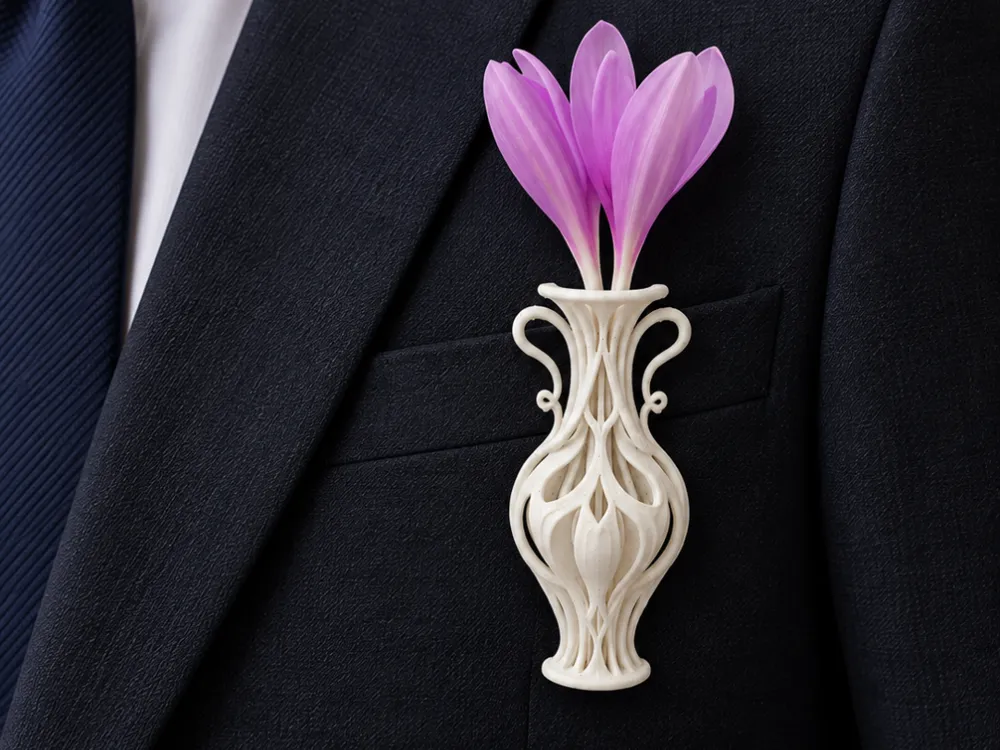Vase of Hope, Heart Guardian Brooch - Modern & Minimalist Vases, in stock