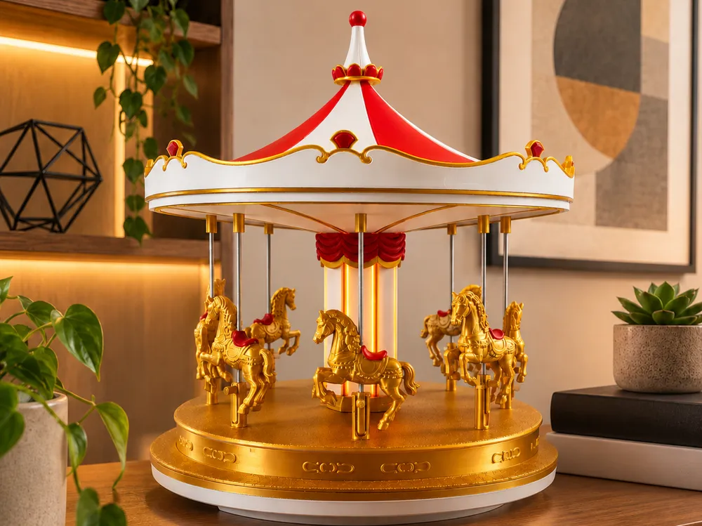 Venetian Carousel Motorised Lamp, photo 4 of 4 - Venetian Carousel Motorised Lamp Lamps & Lighting